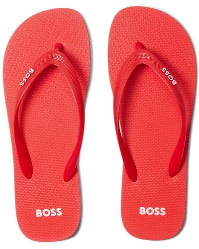 BOSS Pacific Thong Sandals - Red