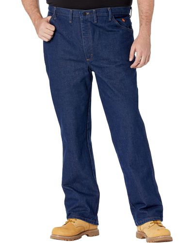Wrangler Big Tall Flame Resistant Premium Performance Slim Fit Jeans - Blue