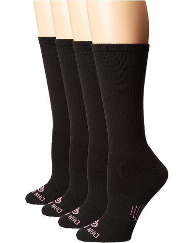 Dan Post Cowgirl Certified Dp Lites Crew Socks 4-pack - Black