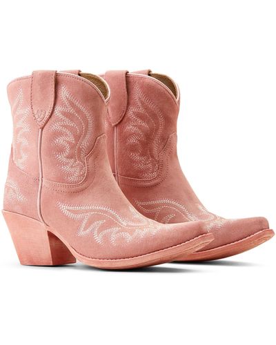 Ariat Chandler Western Boots - Pink