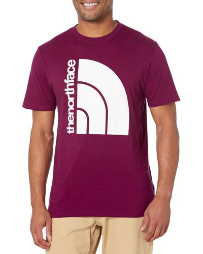 The North Face Short Sleeve Jumbo Half Dome Tee - Purple