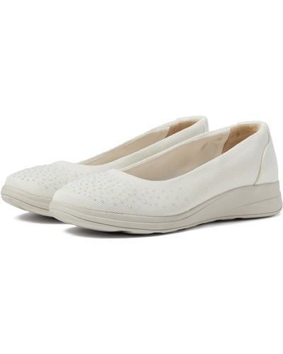 Bzees Golden Bright Slip-on Loafers - White