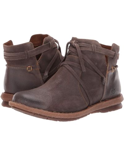 born grey suede boots