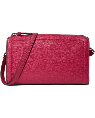 Kate Spade Knott Pebbled Leather Small Crossbody - Red