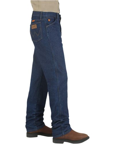 Wrangler Flame Resistant Original Fit Cowboy Cut Jeans - Blue
