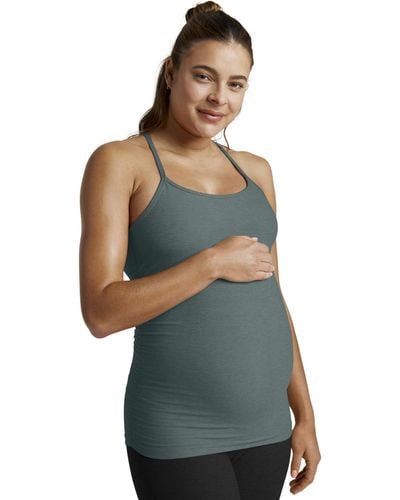 Beyond Yoga Spacedye Keep Your Cool Maternity Slim Racerback - Green