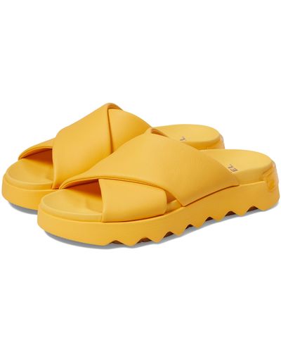 Sorel Viibe Crisscross Slide - Yellow
