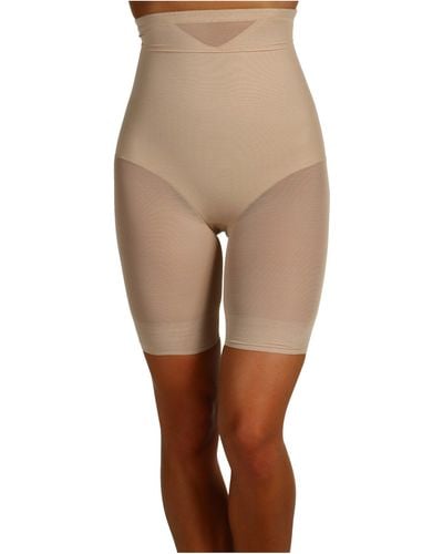 Miraclesuit Extra Firm Sexy Sheer Shaping Hi-waist Thigh Slimmer - Natural