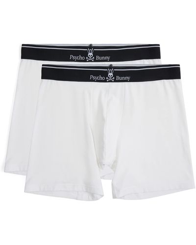 Psycho Bunny Solid 2-pack Boxer Brief - White