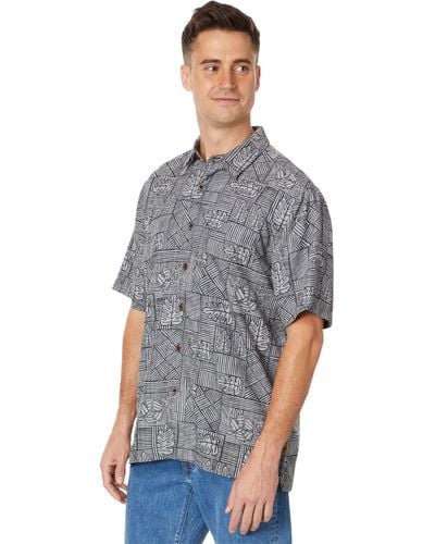 Quiksilver Amazed Palm Short Sleeve Woven - Gray