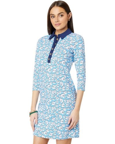 Lilly Pulitzer Ainslee 3/4 Sleeve Dress - Blue