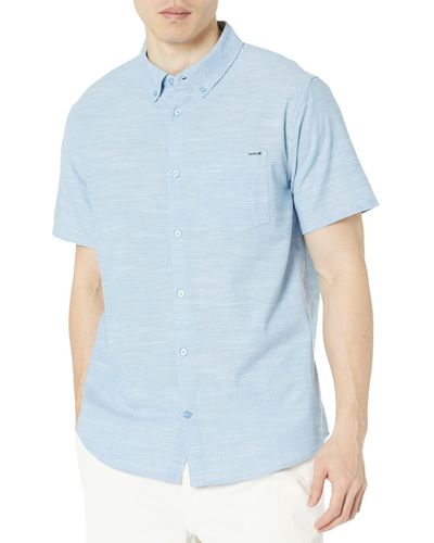 Hurley One Only Stretch Short Sleeve Woven - Blue