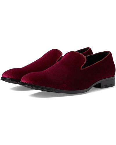 Stacy Adams Savian Mocassini Uomo In Velluto Nero – Eleganti E Senza Lacci (Taglia 45 EU)