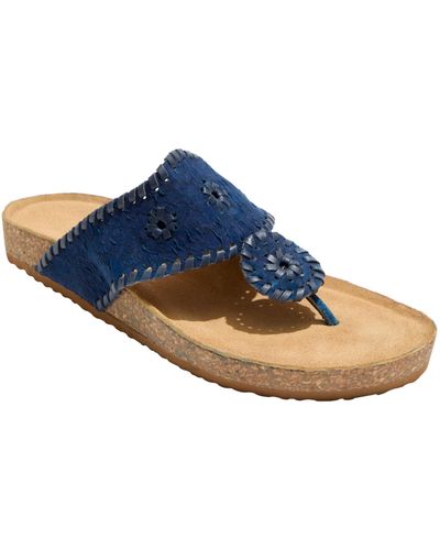 Jack Rogers Atwood Casual Sandals - Cork - Blue