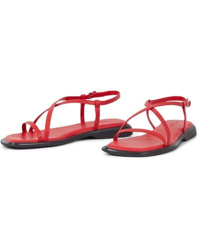 Vagabond Shoemakers Izzy Leather Sandals - Red