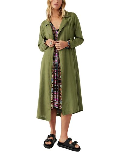 Green Free People Coats for Women | Lyst