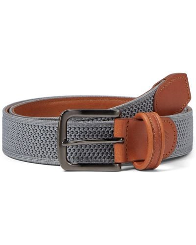 Johnston & Murphy Amherst Knit Belt - Gray