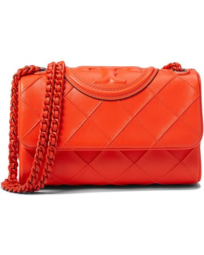 Tory Burch Fleming Soft Small Convertible Shoulder Bag - Red