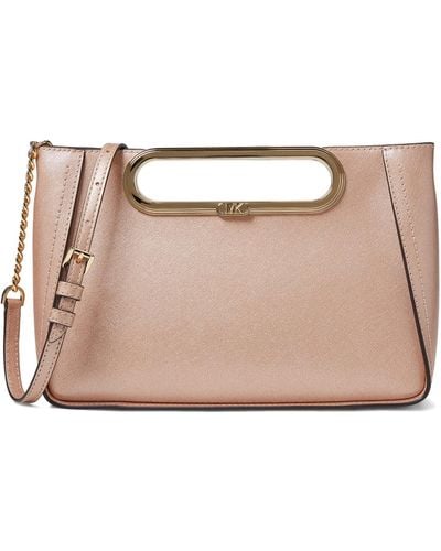 MICHAEL Michael Kors Chelsea Large Convertible Clutch - Natural