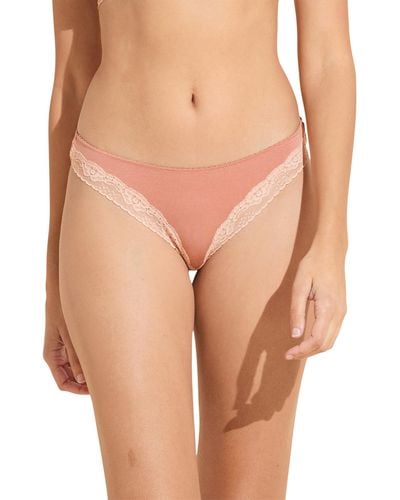 Eberjey Flora Thong - Pink