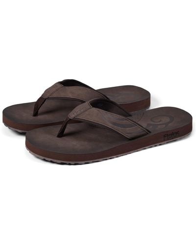flojos brown flip flops