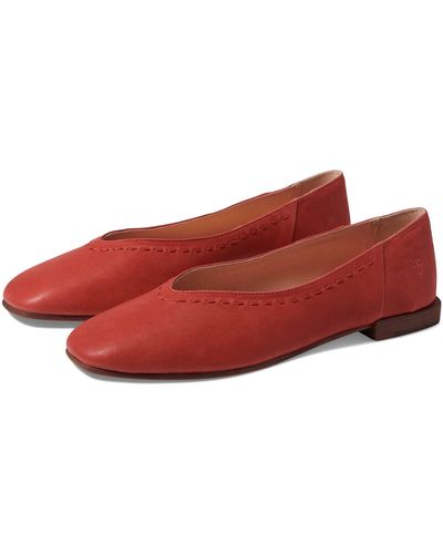 Frye Claire Flat - Red