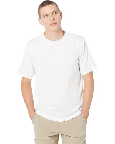 Theory Ryder Tee In Flex Linen - White