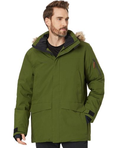Obermeyer Ridgeline Jacket W/ Faux Fur - Green