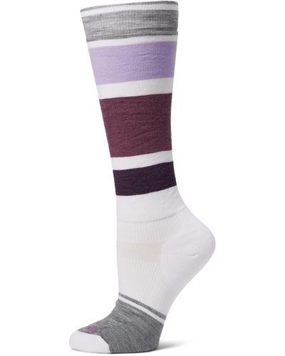 Smartwool Snowboard Targeted Cushion Over-the-calf Socks - White