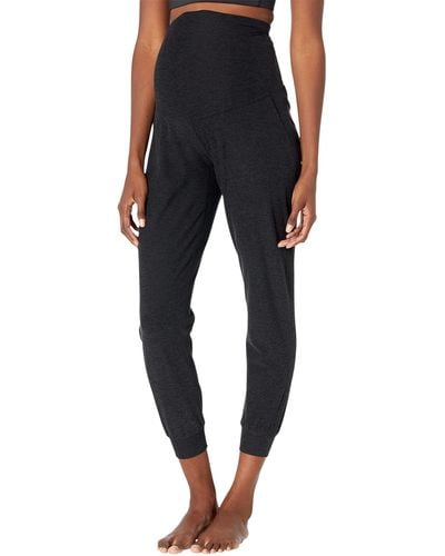 Beyond Yoga Spacedye Maternity Midi Sweatpants - Black