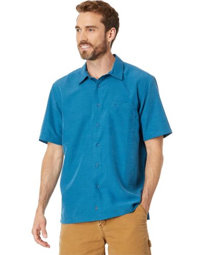 Quiksilver Centinela 4 Short Sleeve Shirt - Blue