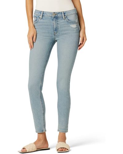 Hudson Jeans Collin High-rise Skinny Ankle In Tropics - Blue