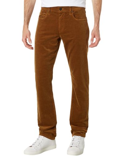 PAIGE Federal Slim Straight Fit Stretch Corduroy Pants In Golden Sunset Corduroy - Brown