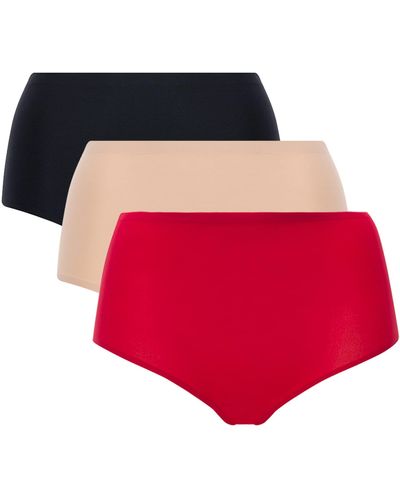 Chantelle Soft Stretch 3-pack Brief - Red