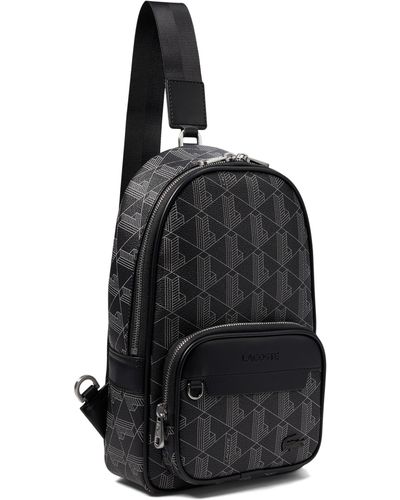 Buy Lacoste Men Black Classic Petit Pique Backpack Online - 894406 | The  Collective