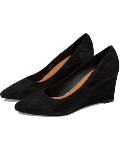 Aquatalia Posie Suede Wedge - Black