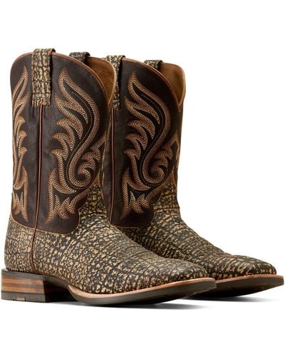 Ariat Cattle Call Western Boots - Brown