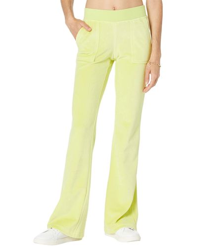 Juicy Couture Velour Pants W/ Pocket - Yellow