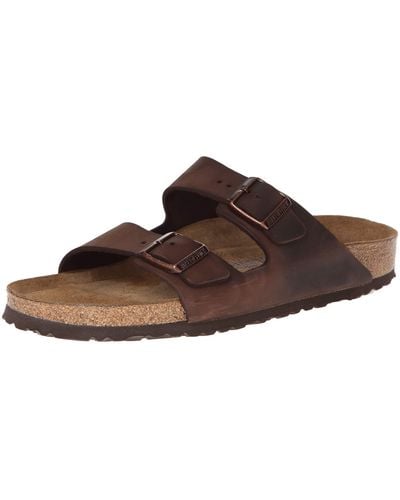 Birkenstock Single Shoe - Arizona Soft Footbed Leather - Brown