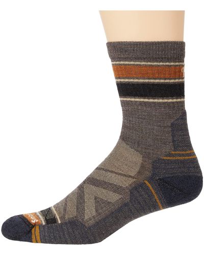 Smartwool Performance Hike Light Cushion Striped Mid Crew - Multicolor