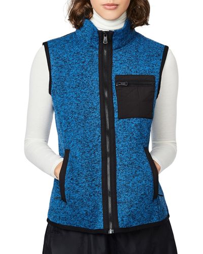 Bernardo Ultra Soft Sweater Knit Vest - Blue