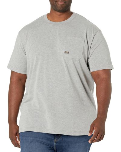 Ariat Big Tall Rebar Cotton Strong American Outdoors T-shirt - Gray
