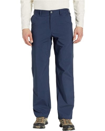 Mountain Khakis Stretch Poplin Pants Relaxed Fit - Blue