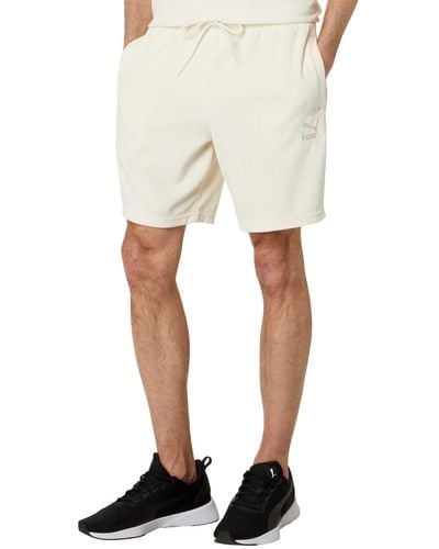 PUMA Classics 8 Toweling Shorts - Natural