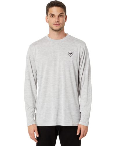 Ariat Charger Camo Corps Long Sleeve T-shirt - Gray