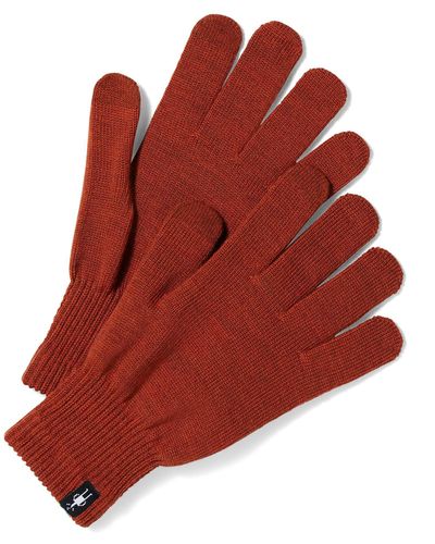 Smartwool Merino Liner Gloves - Red