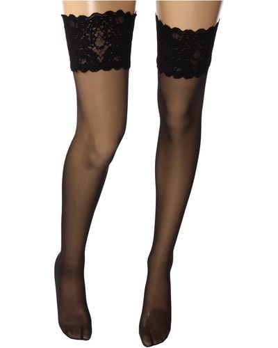 Wolford Satin Touch 20 Stay-up Thigh Highs - Black