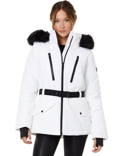 MICHAEL Michael Kors Belted Active Coat A422905c67 - White