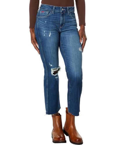 Ariat High-rise Caroly Flare Crop Jeans In Athena - Blue