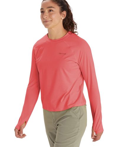 Marmot Windridge Long Sleeve Performance Shirt - Red